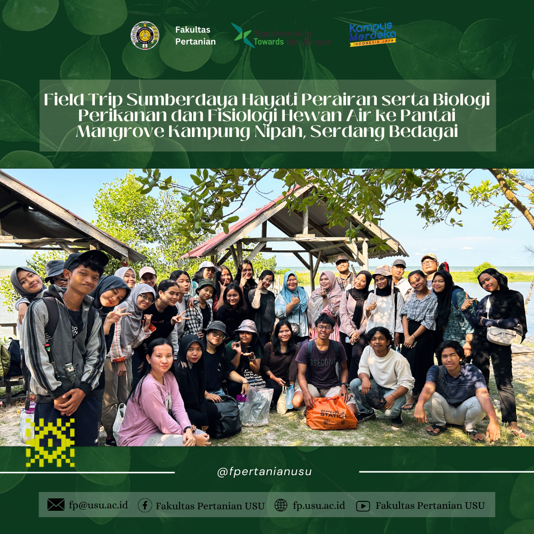 Field Trip of Aquatic Biological Resources and Fisheries Biology and Physiology of Aquatic Animals to Mangrove Beach, Kampung Nipah, Serdang Bedagai
